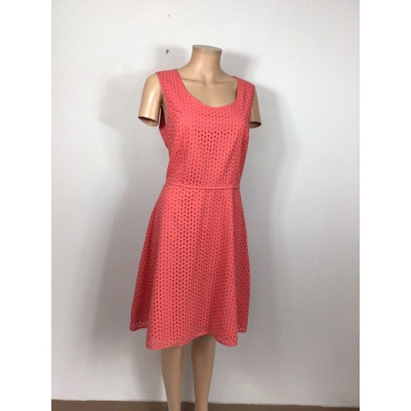 Max Studio Coral Eyelet Dress - Picture 4 of 6